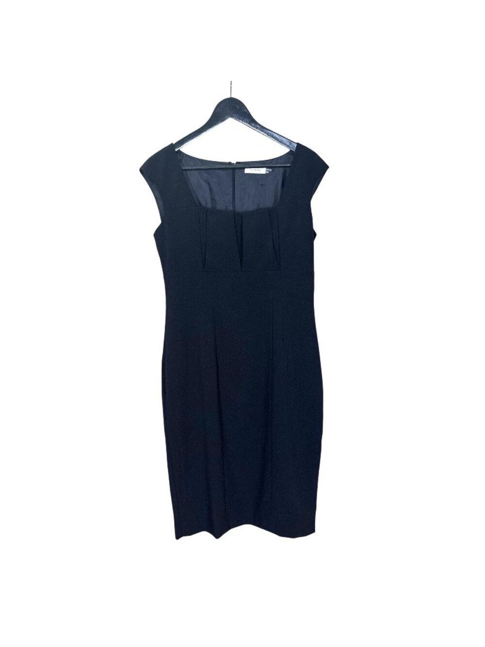 Calvin Klein Black Sheath Short Sleeve Short Dress 6